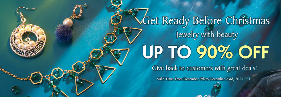 Get Ready Before Christmas Jewelry with beauty Up To 90% OFF